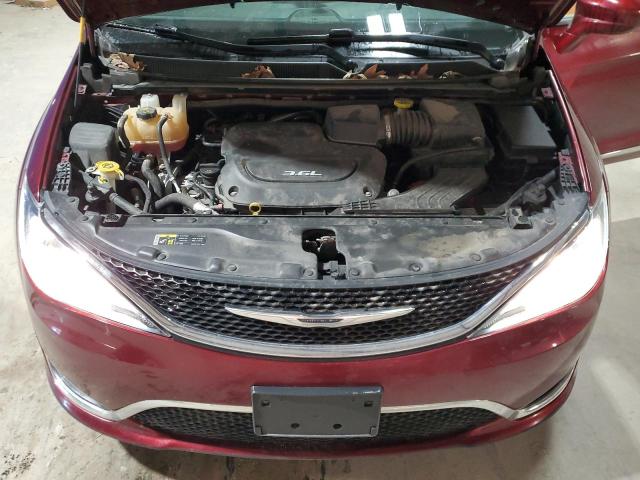 2C4RC1BG0HR621660 - 2017 CHRYSLER PACIFICA TOURING L MAROON photo 12