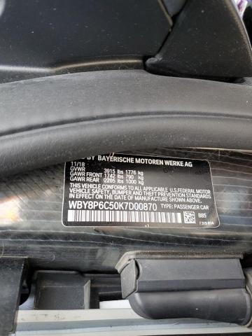 WBY8P6C50K7D00870 - 2019 BMW I3 S BEV Weiß Foto 12