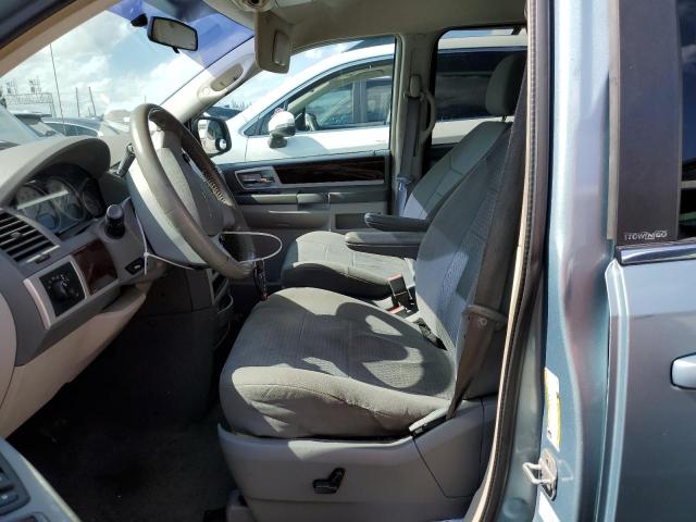 2A4RR5D12AR369702 - 2010 CHRYSLER TOWN & COU TOURING TURQUOISE photo 7