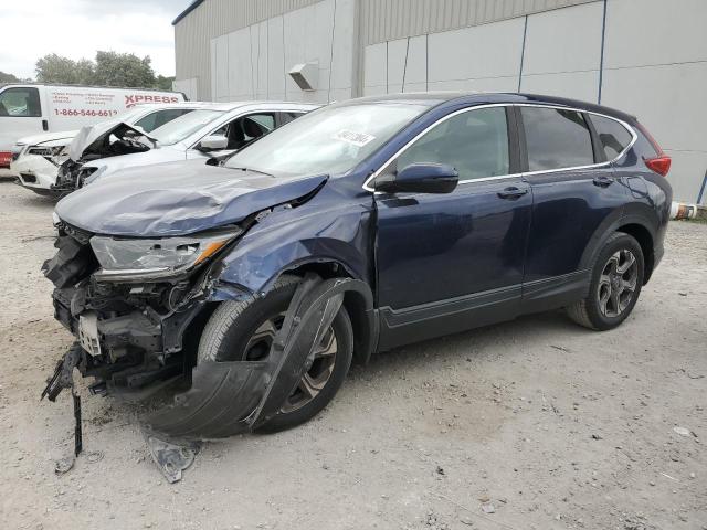 7FARW1H54JE039872 - 2018 HONDA CR-V EX BLUE photo 1