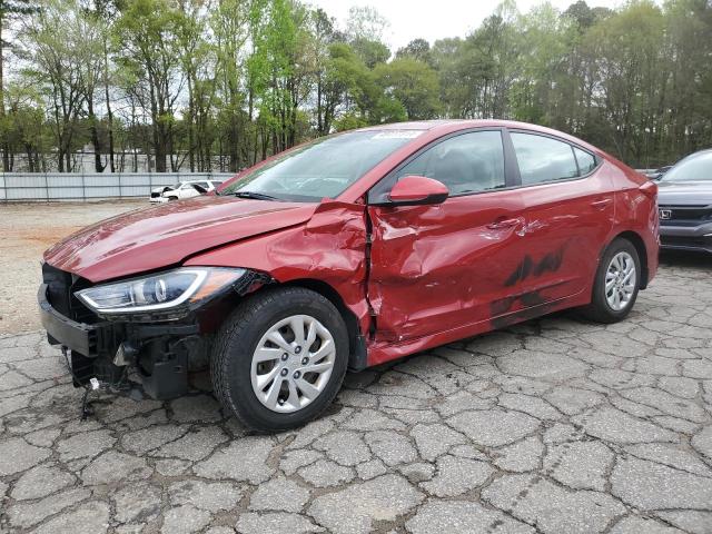 KMHD74LF5HU367593 - 2017 HYUNDAI ELANTRA SE RED photo 1