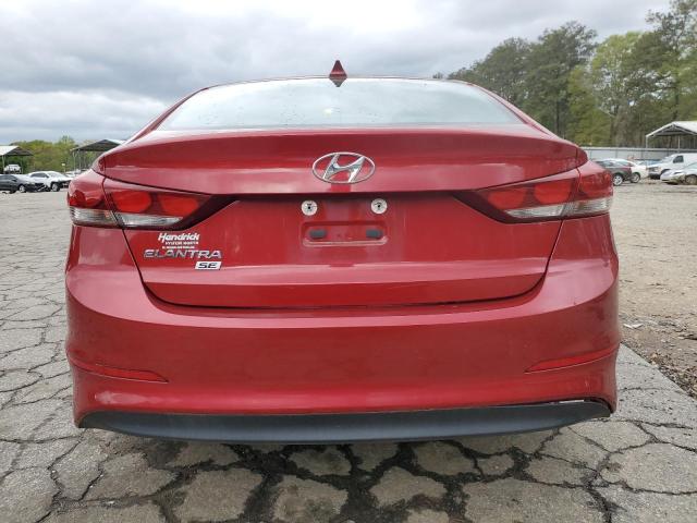 KMHD74LF5HU367593 - 2017 HYUNDAI ELANTRA SE RED photo 6