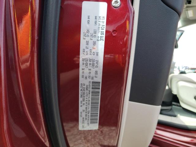 2C4RC1BG8JR318308 - 2018 CHRYSLER PACIFICA TOURING L 勃艮第红 照片 14