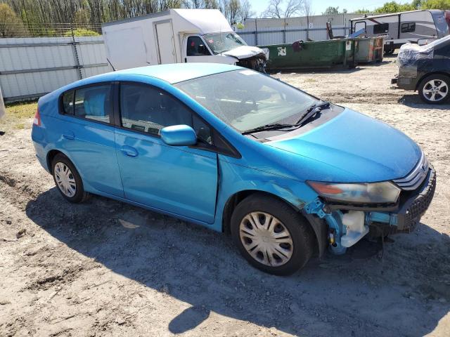 JHMZE2H57AS013370 - 2010 HONDA INSIGHT LX BLUE photo 4