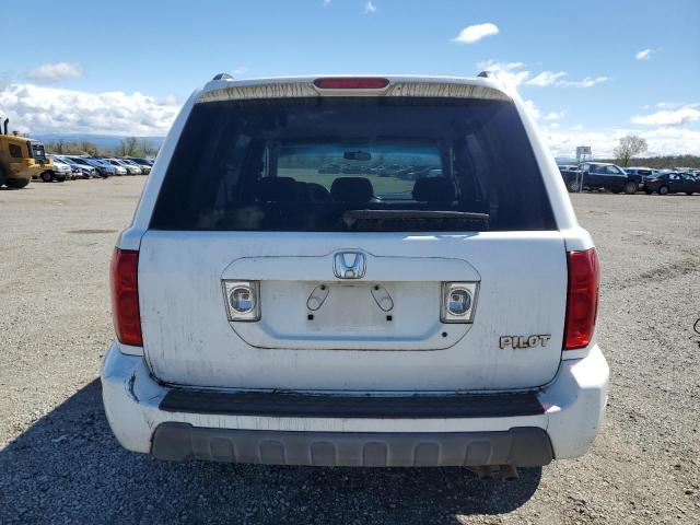 2HKYF18483H587618 - 2003 HONDA PILOT EX WHITE photo 6