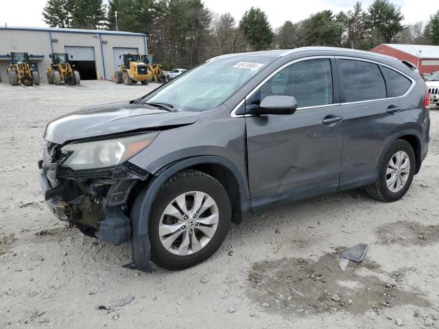 2HKRM4H71EH660529 - 2014 HONDA CR-V EXL GRAY photo 1