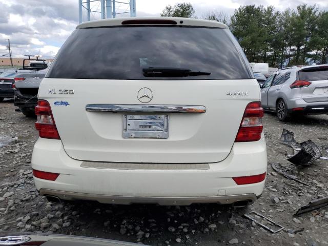 4JGBB8GB4BA670300 - 2011 MERCEDES-BENZ ML 350 4MATIC WHITE photo 6