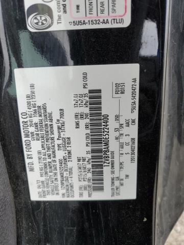 1ZVBP8AM0E5224400 - 2014 FORD MUSTANG BLACK photo 12