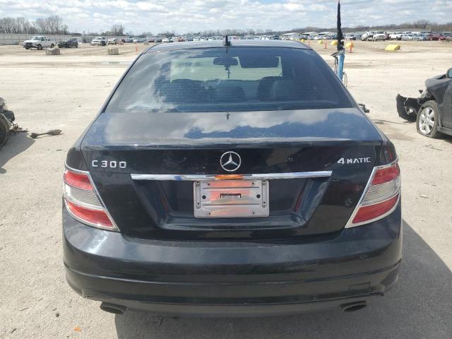 WDDGF81X48F106683 - 2008 MERCEDES-BENZ C 300 4MATIC BLACK photo 6