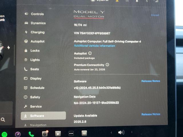 7SAYGDEF4PF959967 - 2023 TESLA MODEL Y Сірий фото 9
