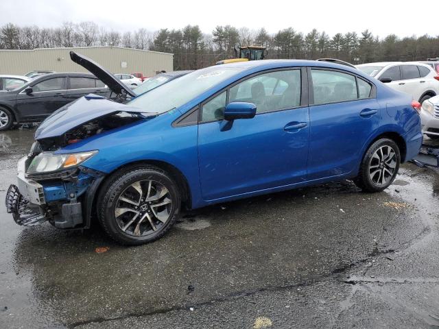 19XFB2F83EE232572 - 2014 HONDA CIVIC EX BLUE photo 1