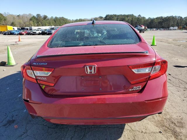 1HGCV2F3XMA022424 - 2021 HONDA ACCORD SPORT RED photo 6
