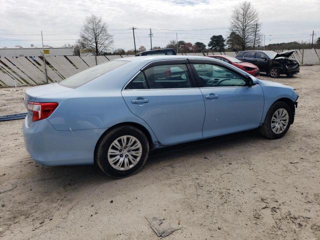 4T4BF1FK7DR320566 - 2013 TOYOTA CAMRY L BLUE photo 3