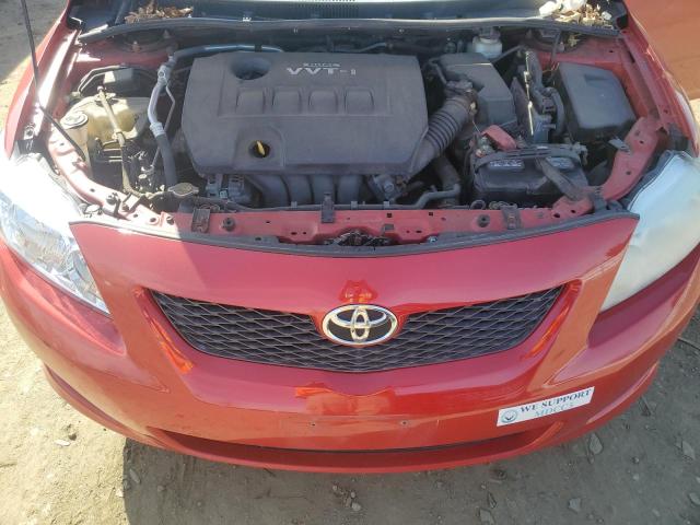 2T1BU4EE1AC495602 - 2010 TOYOTA COROLLA BASE RED photo 11