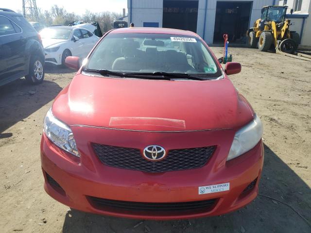 2T1BU4EE1AC495602 - 2010 TOYOTA COROLLA BASE RED photo 5