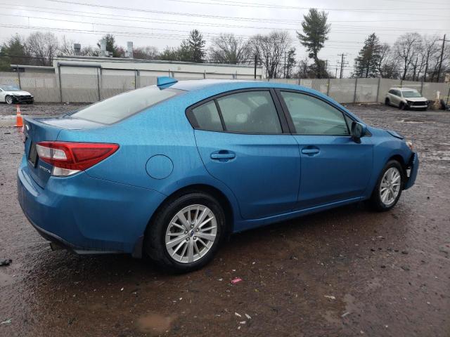 4S3GKAB68J3621213 - 2018 SUBARU IMPREZA PREMIUM BLUE photo 3