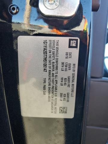 1G1YA2D77H5106147 - 2017 CHEVROLET CORVETTE STINGRAY 1LT BLACK photo 13