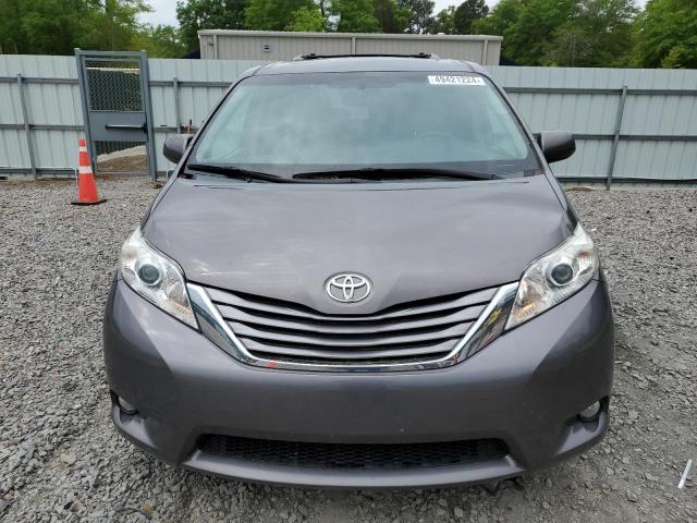 5TDYK3DC8FS638733 - 2015 TOYOTA SIENNA XLE GRAY photo 5