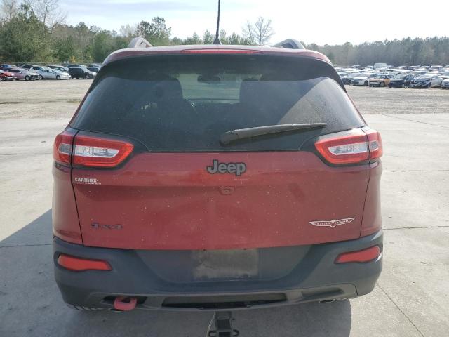 1C4PJMBS0GW303952 - 2016 JEEP CHEROKEE TRAILHAWK RED photo 6