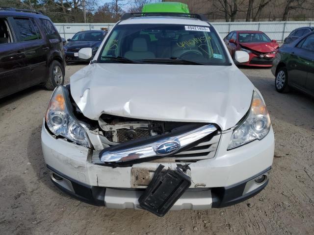 4S4BRDLC1B2432630 - 2011 SUBARU OUTBACK 3.6R LIMITED WHITE photo 5