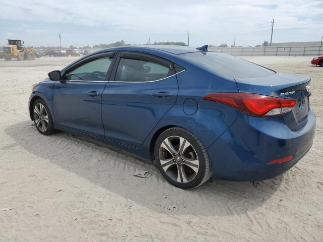 KMHDH4AH4EU151019 - 2014 HYUNDAI ELANTRA SE BLUE photo 2