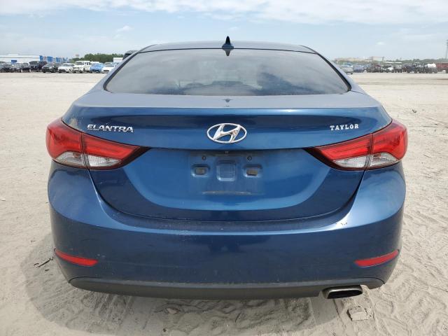 KMHDH4AH4EU151019 - 2014 HYUNDAI ELANTRA SE BLUE photo 6