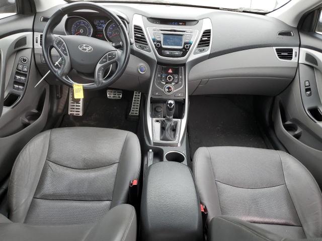 KMHDH4AH4EU151019 - 2014 HYUNDAI ELANTRA SE BLUE photo 8