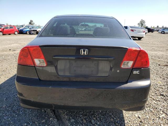 2HGES26754H569249 - 2004 HONDA CIVIC EX BLACK photo 6