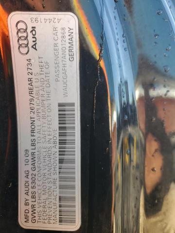 WAUCGAFH7AN012868 - 2010 AUDI S5 PREMIUM PLUS 黑色 照片 13