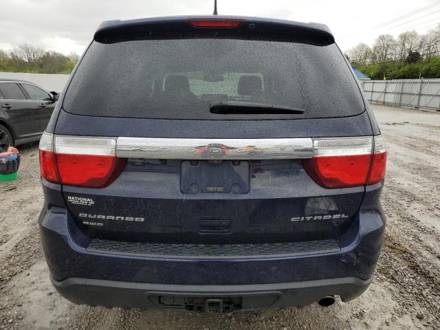 1C4RDJEG9DC665068 - 2013 DODGE DURANGO CITADEL BLUE photo 6