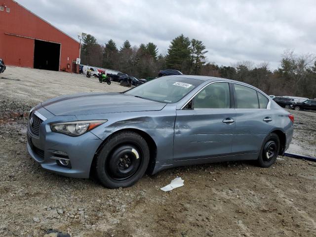 JN1BV7ARXEM690990 - 2014 INFINITI Q50 BASE BLUE photo 1