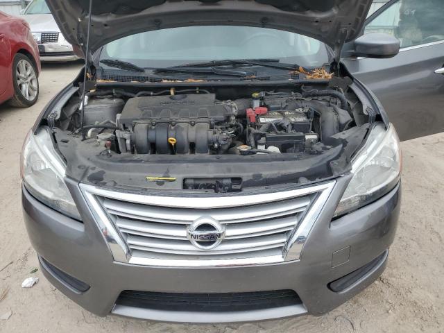 3N1AB7AP1FY328225 - 2015 NISSAN SENTRA S GRAY photo 11