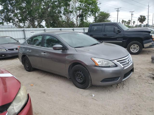 3N1AB7AP1FY328225 - 2015 NISSAN SENTRA S GRAY photo 4