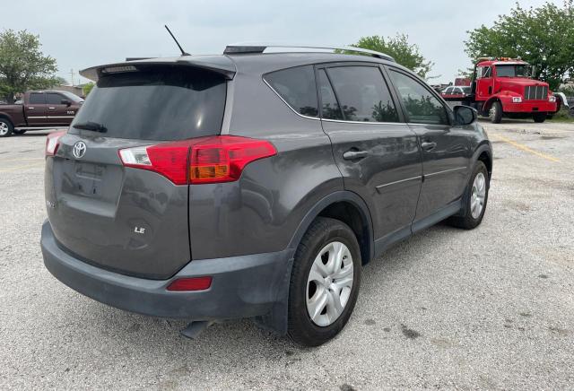 JTMZFREV1D5000399 - 2013 TOYOTA RAV4 LE GRAY photo 4