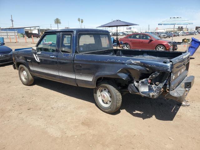 1FTCR14T4HPA05346 - 1987 FORD RANGER SUPER CAB BLUE photo 2