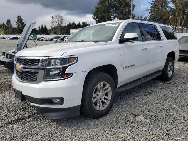 1GNSKJKC1FR673164 - 2015 CHEVROLET SUBURBAN K1500 LT WHITE photo 1