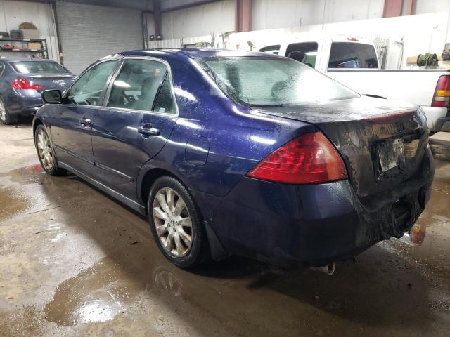 1HGCM66427A078381 - 2007 HONDA ACCORD SE BLUE photo 2