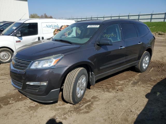 1GNKRFED7DJ110421 - 2013 CHEVROLET TRAVERSE LS CHARCOAL photo 1