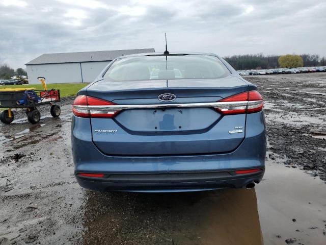 3FA6P0HD9JR192927 - 2018 FORD FUSION SE BLUE photo 6