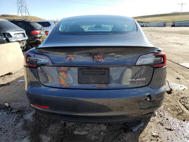 5YJ3E1EC7NF258970 - 2022 TESLA MODEL 3 GRAY photo 6