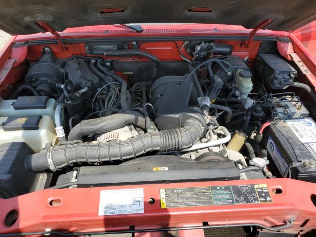 1FTYR10U24PA05022 - 2004 FORD RANGER RED photo 11