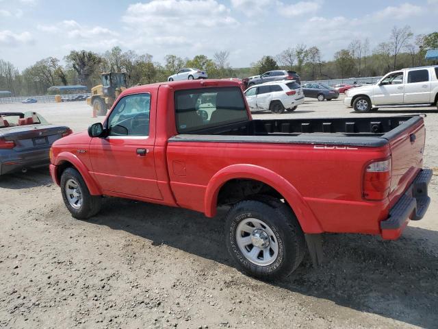 1FTYR10U24PA05022 - 2004 FORD RANGER RED photo 2
