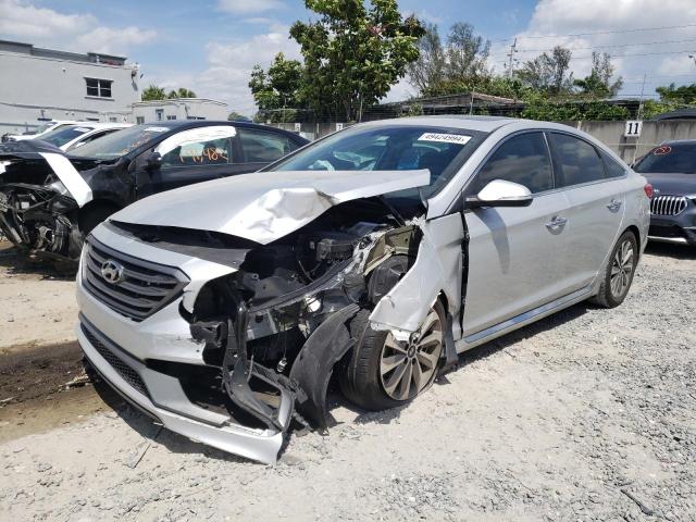 5NPE34AF9HH553669 - 2017 HYUNDAI SONATA SPORT SILVER photo 1