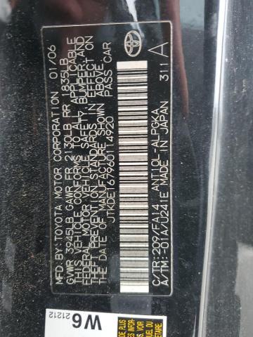 JTKDE167960114920 - 2006 TOYOTA SCION TC 黑色 照片 12