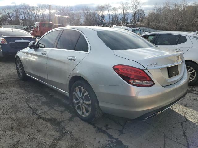 55SWF4KB2FU059834 - 2015 MERCEDES-BENZ C300 300 4MATIC SILVER photo 2