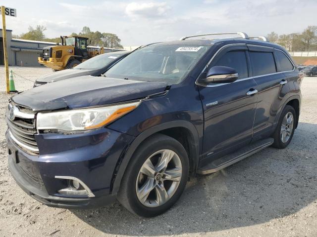 5TDDCRFH5GS014610 - 2016 TOYOTA HIGHLANDER HYBRID LIMITED BLUE photo 1