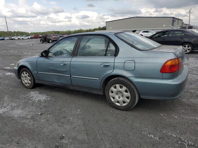 2HGEJ6619YH573719 - 2000 HONDA CIVIC BASE BLUE photo 2
