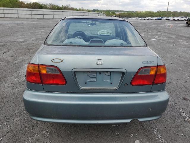 2HGEJ6619YH573719 - 2000 HONDA CIVIC BASE BLUE photo 6