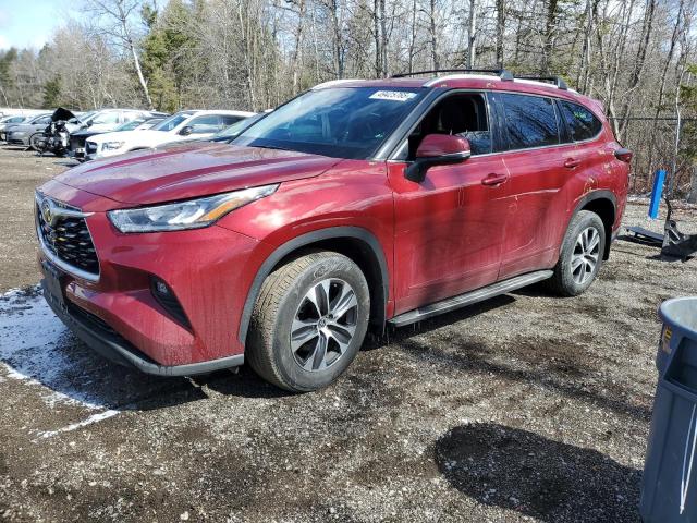 5TDGZRBH8NS582154 - 2022 TOYOTA HIGHLANDER XLE 红色 照片 1