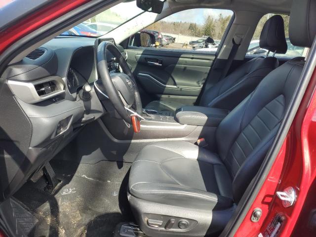 5TDGZRBH8NS582154 - 2022 TOYOTA HIGHLANDER XLE 红色 照片 7